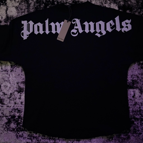 Palm Angels Oversized Back Logo T-shirt Size Medium - Picture 3 of 12